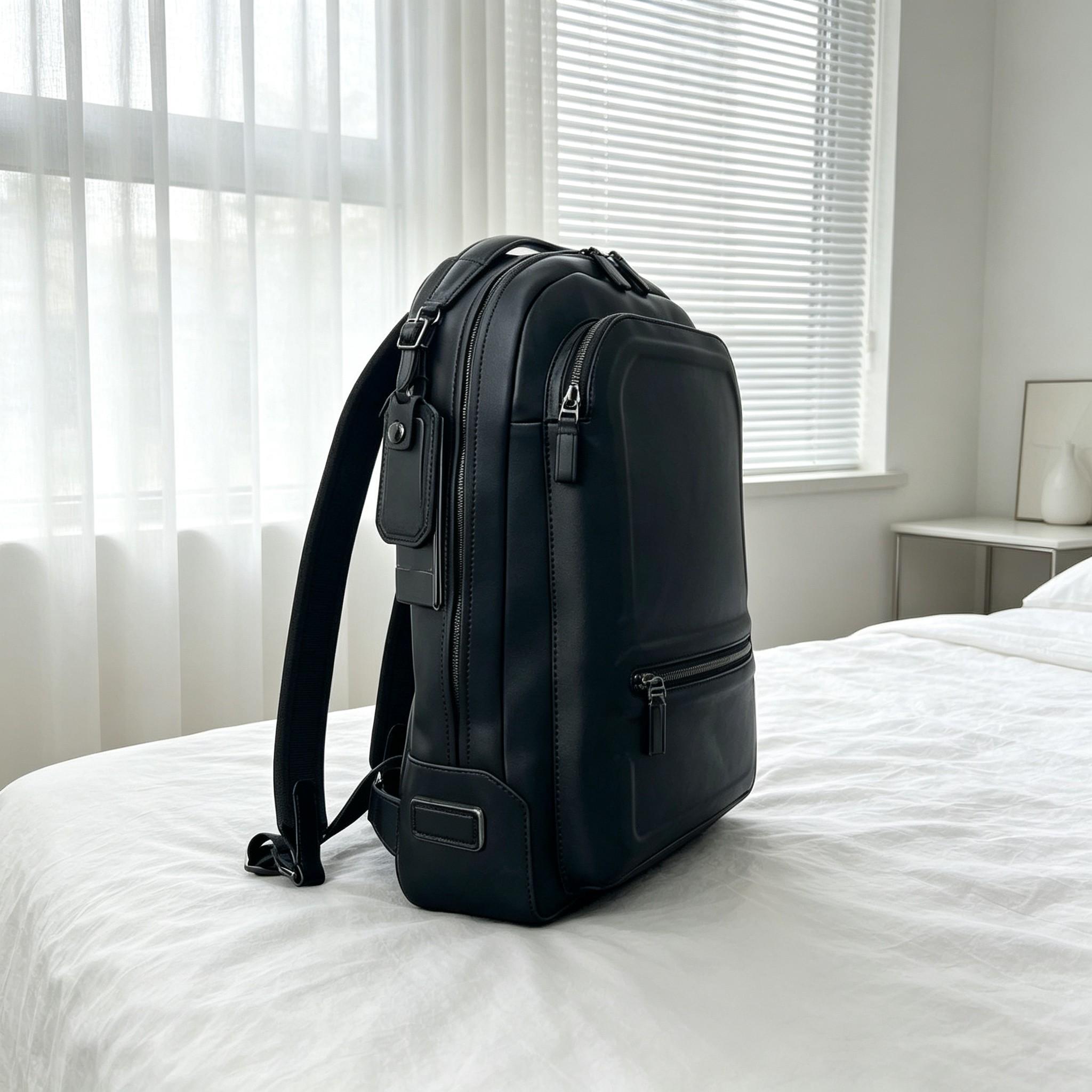 Business Commuter Backpack for - Leather Work Rucksack Mens recension och pris
