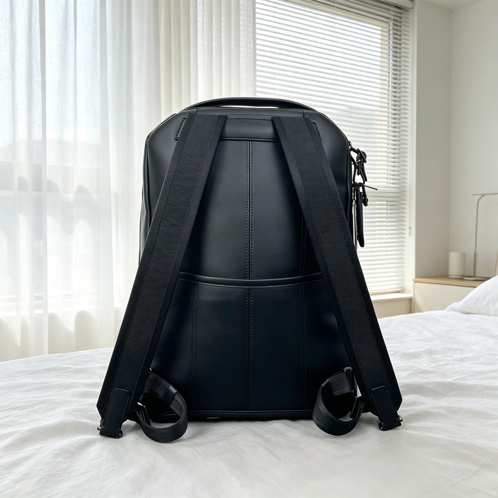 Business Commuter Backpack for - Leather Work Rucksack Mens recension och pris