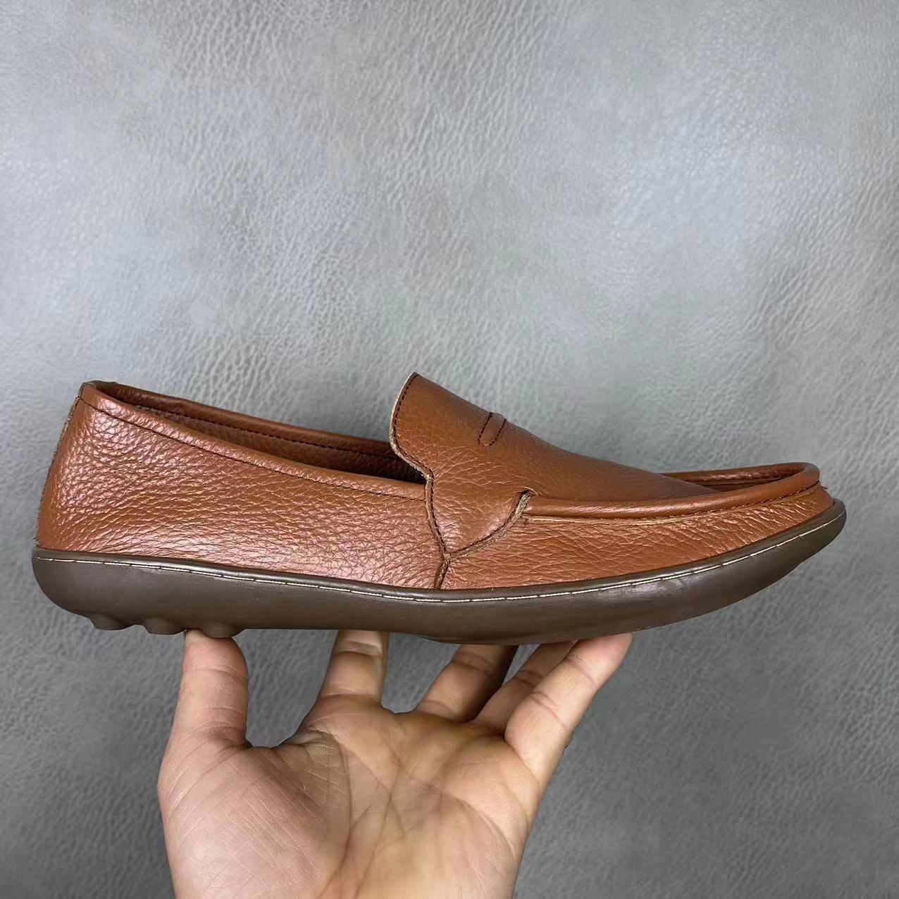 Low-Top Round Toe Men's Leathe - Leatherwork Designs recension och pris