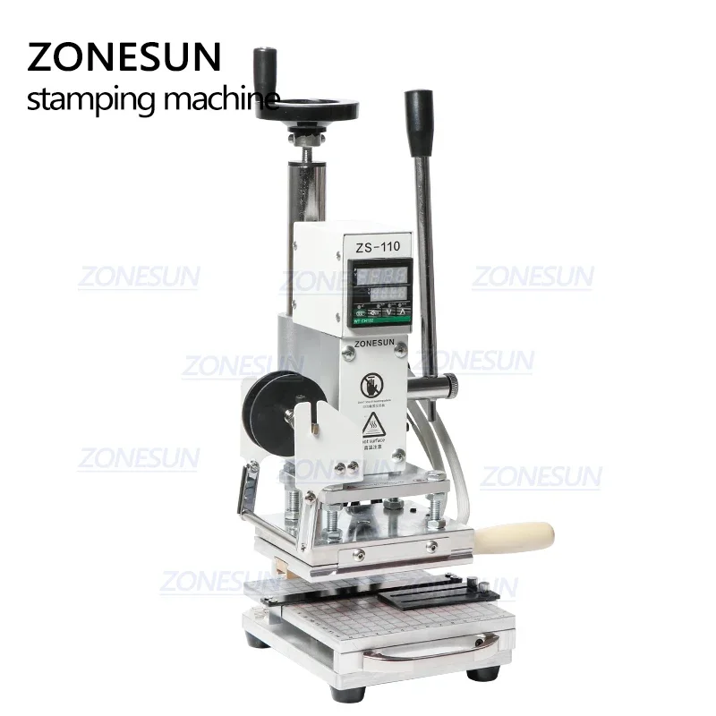 ZONESUN ZS110 Hot Foil Stampin - Leatherwork Hand Press recension och pris