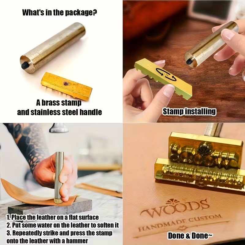 Custom LOGO Hammering Brand Ir - Leatherwork Hand Press recension och pris